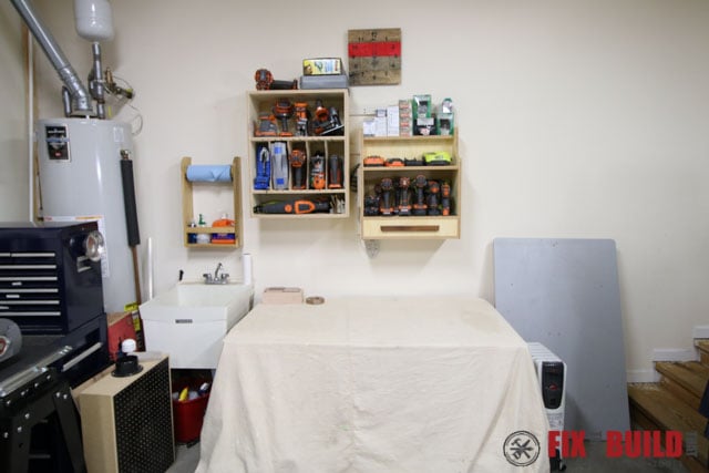 back wall woodshop view