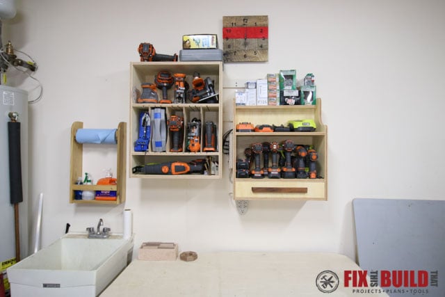 cordless drill charging station