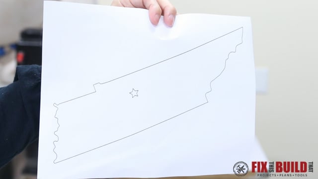 tennessee state shape printout