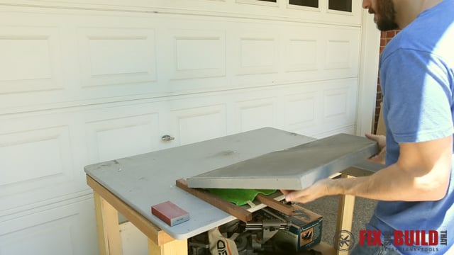 drying concrete tops