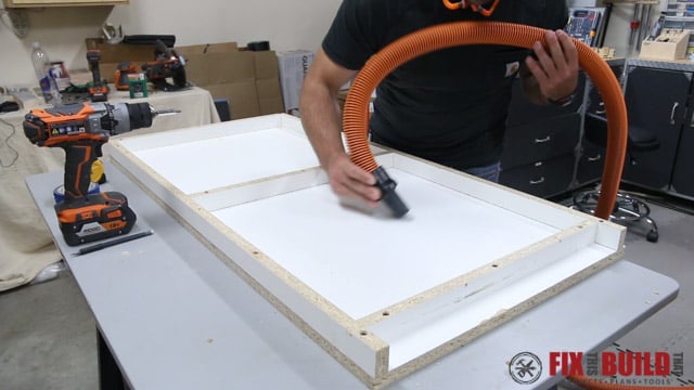 prepping the concrete form