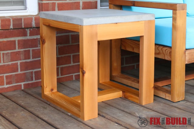 DIY Outdoor Side Table