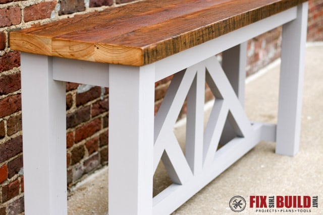 How to Build a Sofa Table