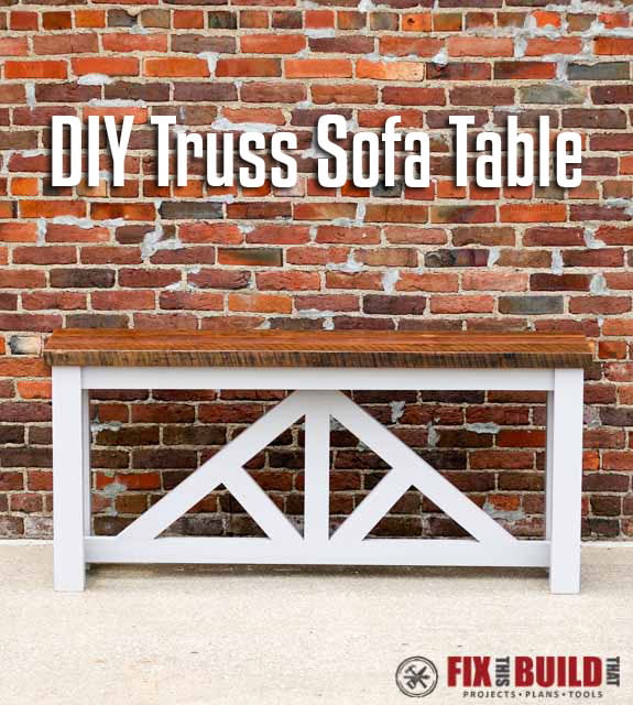DIY Sofa Table Plans