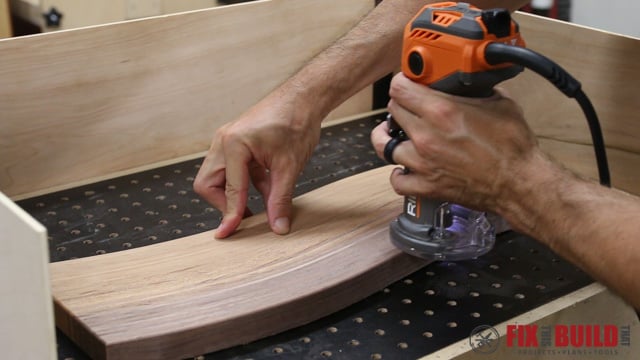 trim router on a wooden cutting board
