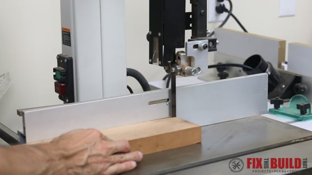 DIY Curved Cutting Board Milling Strips on Bandsaw
