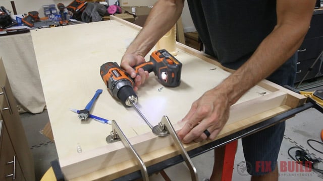 trimming a table top with pocket screws