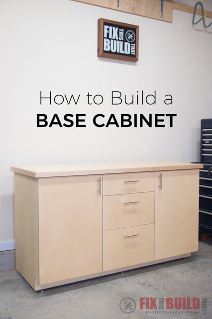 How to Build a Base Cabinet with drawers
