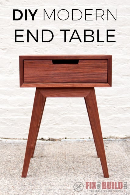 How to Make a Modern DIY End Table