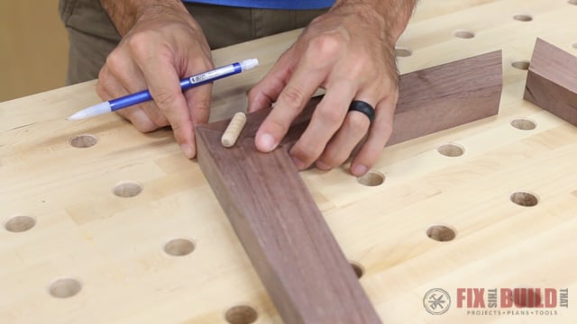 laying out dowel joinery