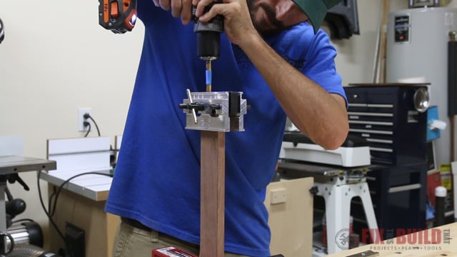 drilling dowel holes in end grain