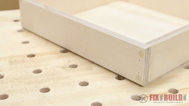routing a chamfer on the bottom of a drawer