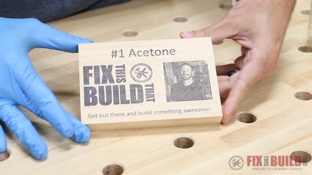 Print on Wood with acetone