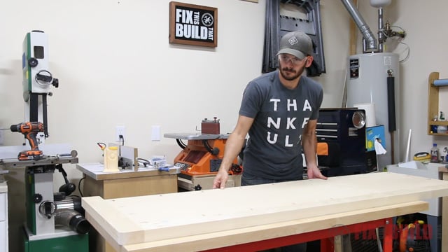 assembling the back of a diy daybed