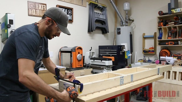 Making the daybed storage frame