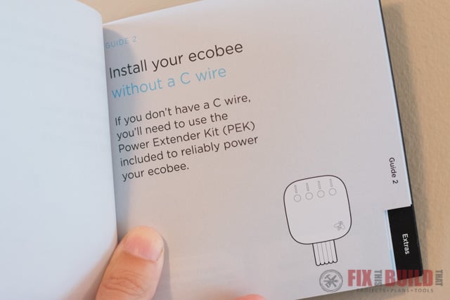 Ecobee4 Manual and C Wire Power Extender Kit