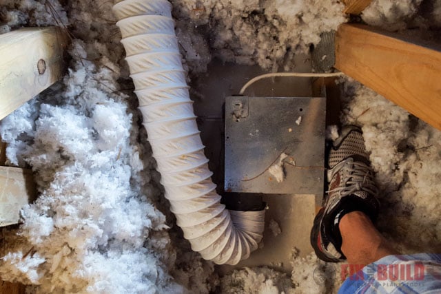 venting an old bathroom exhaust fan