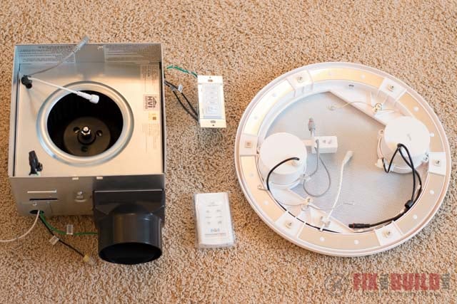 Homewerks bathroom fan install