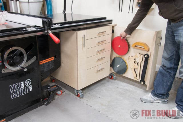 Table Saw Cabinet DIY Woodworking Storage Plans