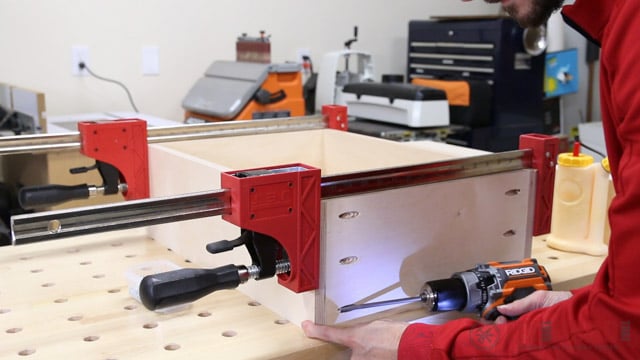 building cabinet drawers with pocket holes