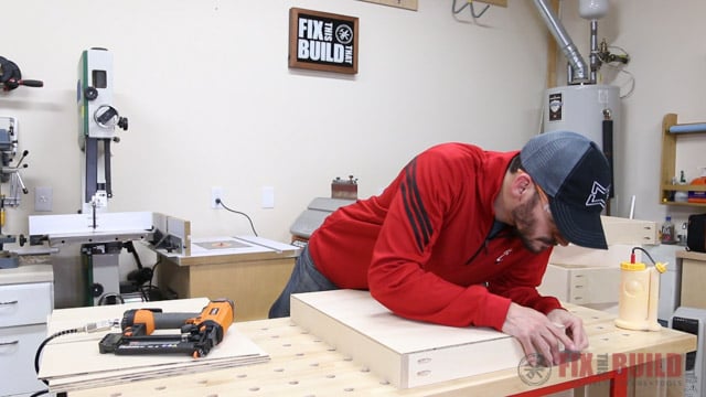 squaring up a cabinet drawer