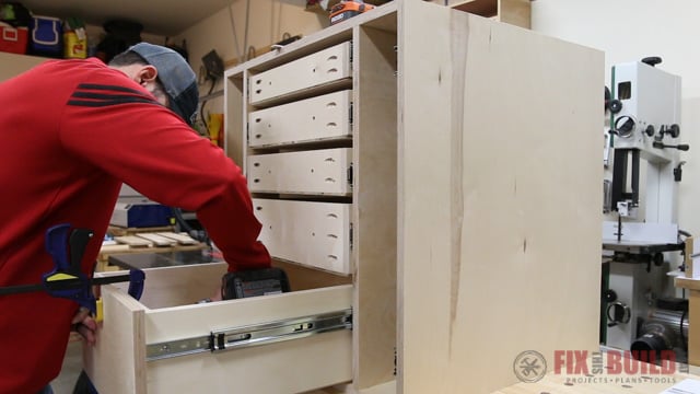 how to install false drawer fronts