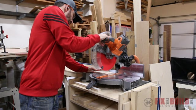 t-track stop on a miter saw station