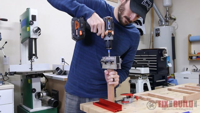 drilling dowel holes