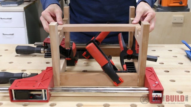 assembling a step stool