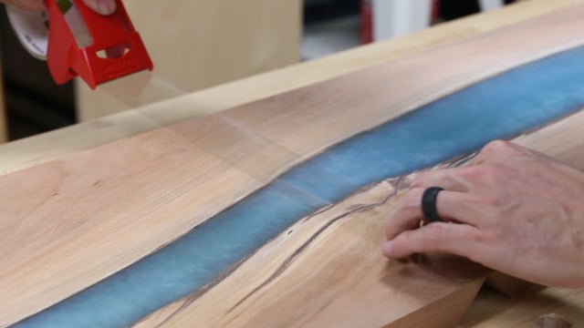 how to glue a waterfall table joint