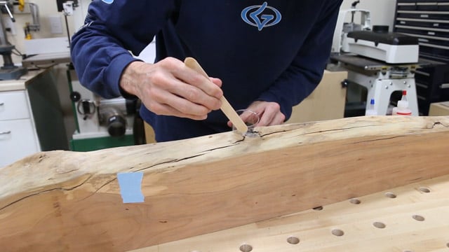 filling voids with epoxy