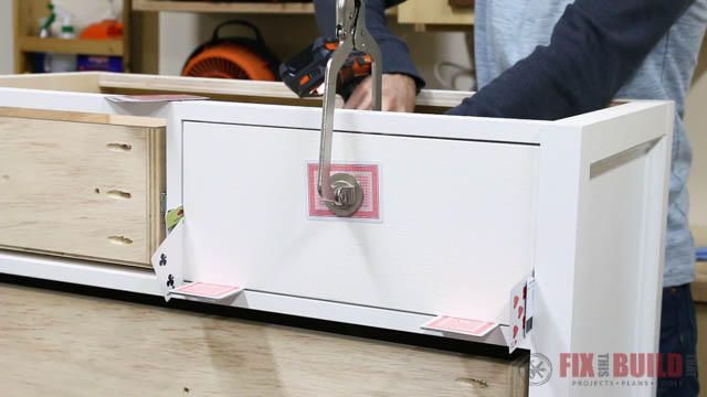 evenly spacing drawer fronts