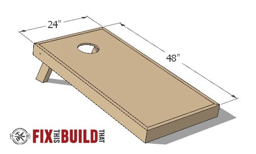 diy cornhole board plans