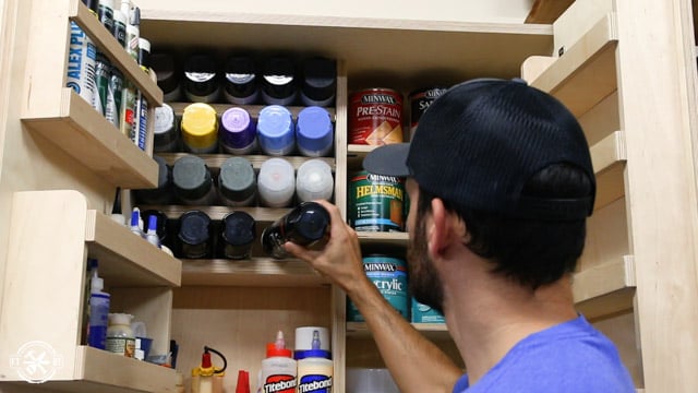 DIY Spray Paint Can Storage