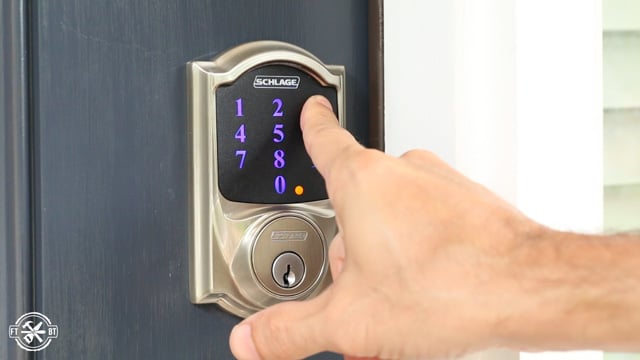 adding key code to keyless lock on front door