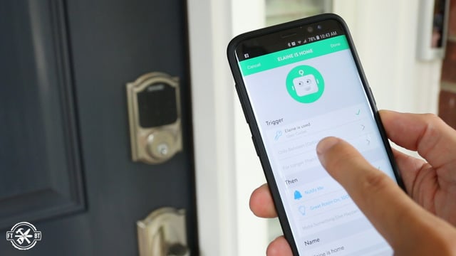 setting robot function on keyless lock
