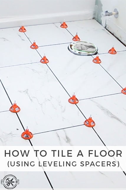 How to Tile a Bathroom Floor Using Leveling Spacers