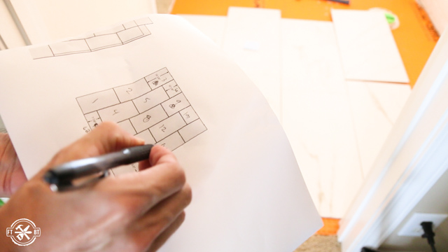 labeling tiles and printout to keep it organized