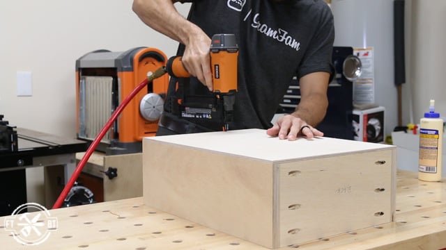 attaching boards to the bottom of drawers