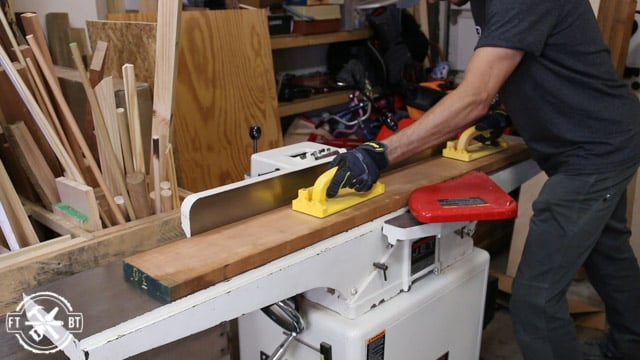 preparing cherry boards to be milled and glued up