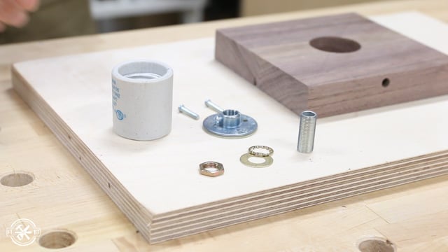 parts to assemble for a light