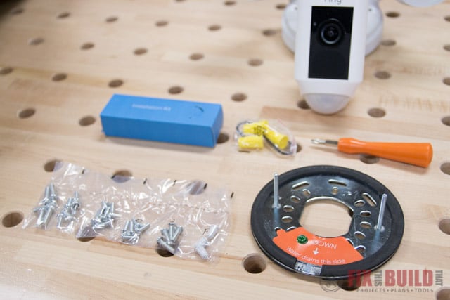parts needed to install ring floodlight cam
