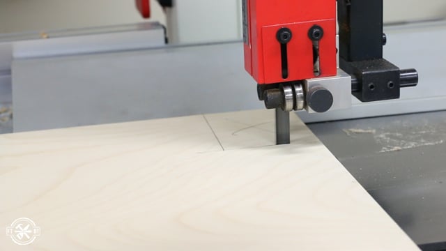 using bandsaw to cut plywood