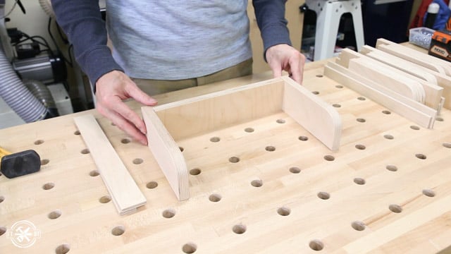 making cubbies for wooden cabinet