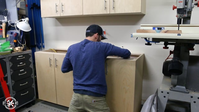 attaching cabinets to the wall