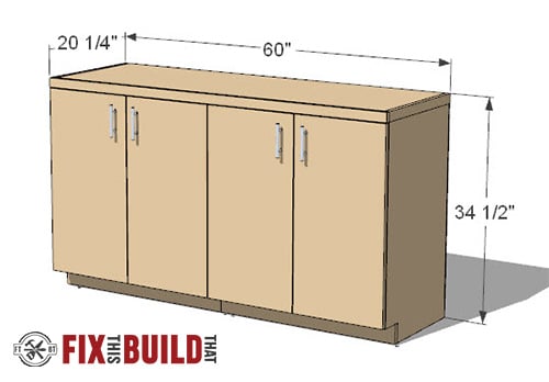 diy garage base cabinet plans