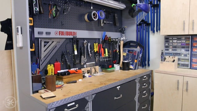 Garage Workbench Before