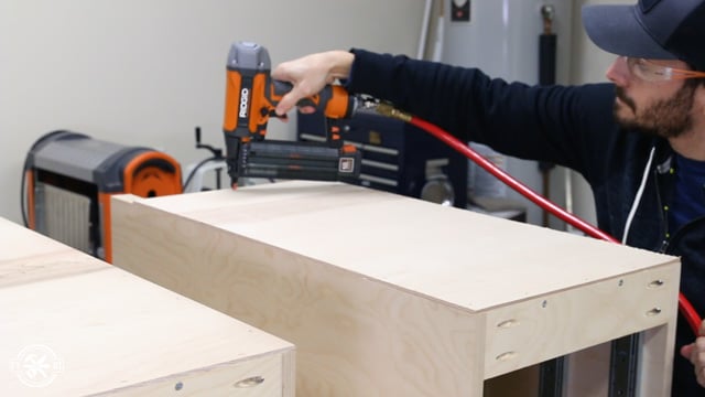how to attach cabinet back