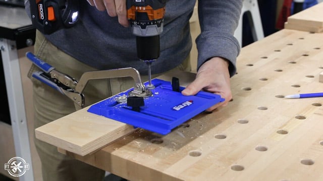 drilling cabinet pull holes