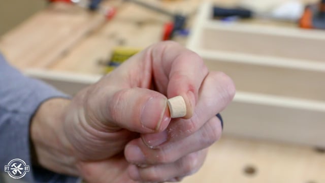 using wood plugs to cover screws